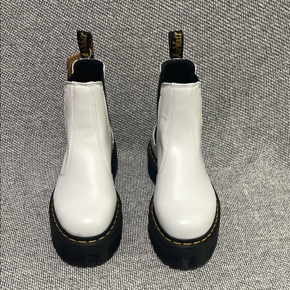 Dr. Martens White Chelsea Boots - Picture 4 of 16
